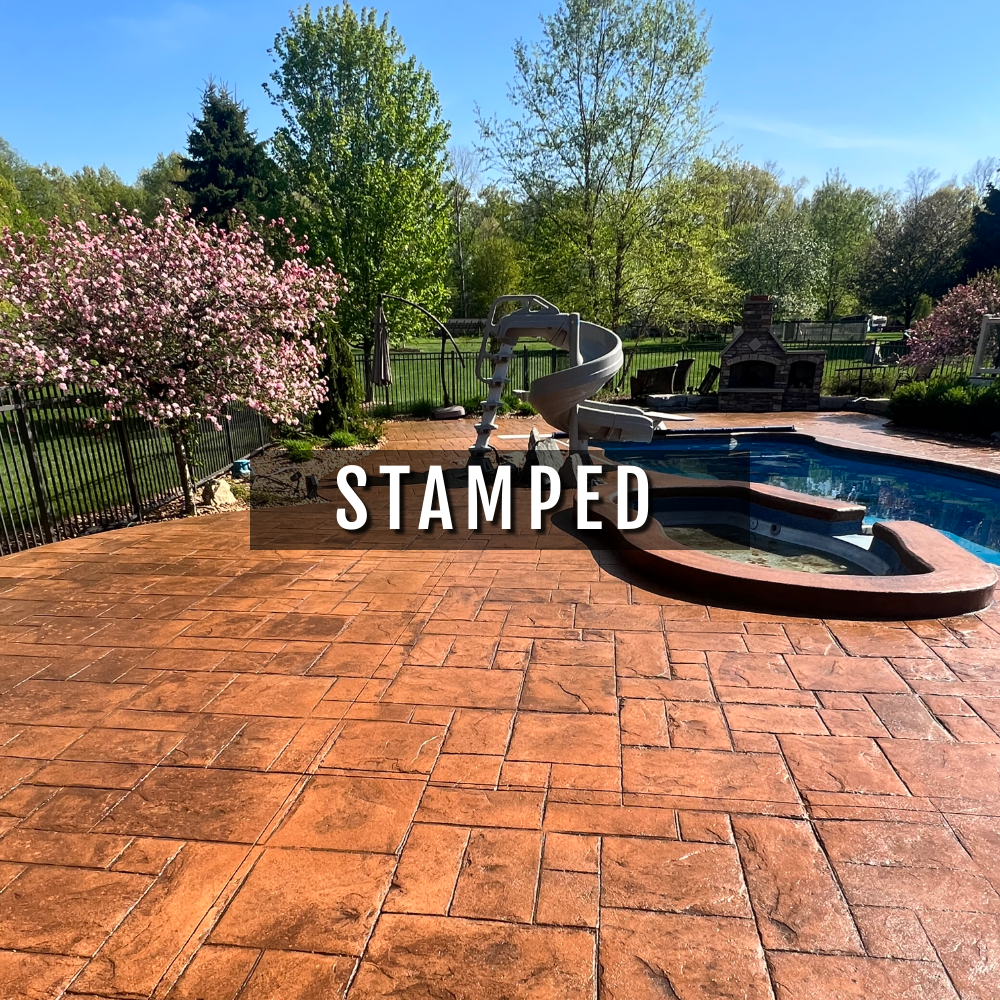 Stained Stamped Concrete Finish Projects